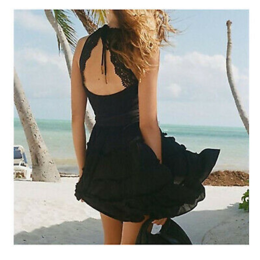 Free People Black Mini Dress